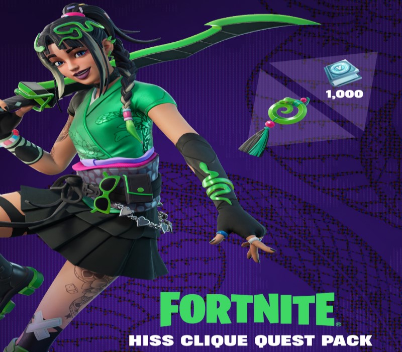 Fortnite - Hiss Clique Quest Pack + 1000 V-Bucks Challenge DLC AR XBOX One / Xbox Series X|S Ключ