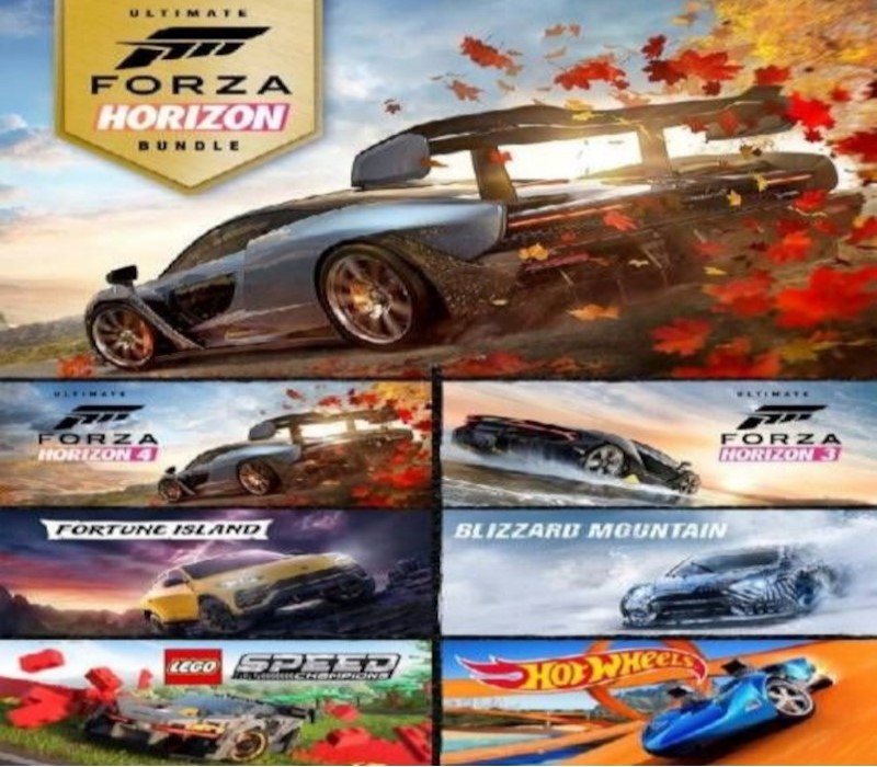  Forza Horizon 4 Ultimate Edition + Forza Horizon 3 Ultimate Edition Bundle AR VPN Required XBOX One / Xbox Series X|S/ Windows 10 CD Key