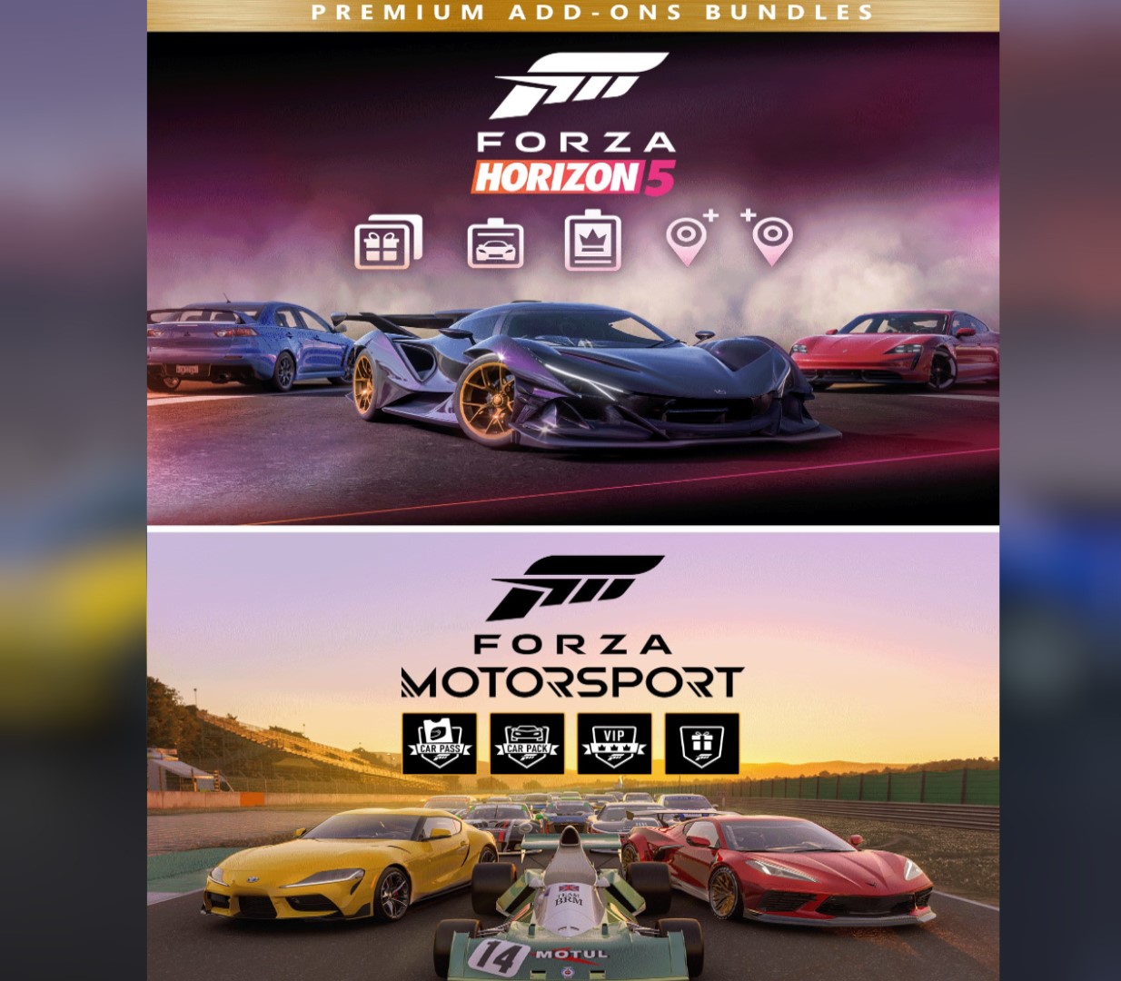 Forza Motorsport and Forza Horizon 5 Premium Editions Набор XBOX One / Xbox Series X|S Аккаунт