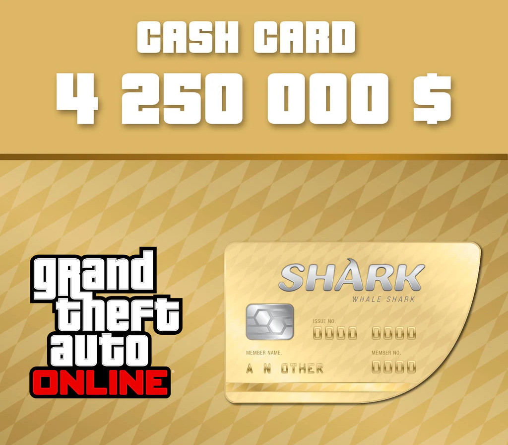 Grand Theft Auto Online - $4,250,000 The Whale Shark Cash Card EU Xbox Series X|S Ключ
