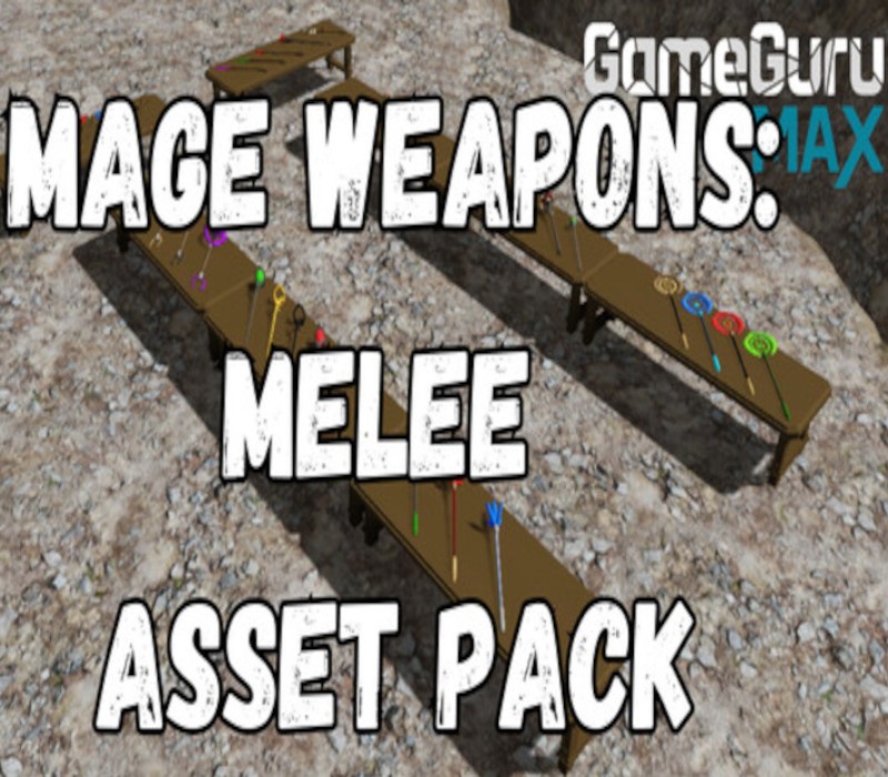 GameGuru MAX - Low Poly Asset Pack - Mage Weapons: Melee DLC PC Steam Ключ