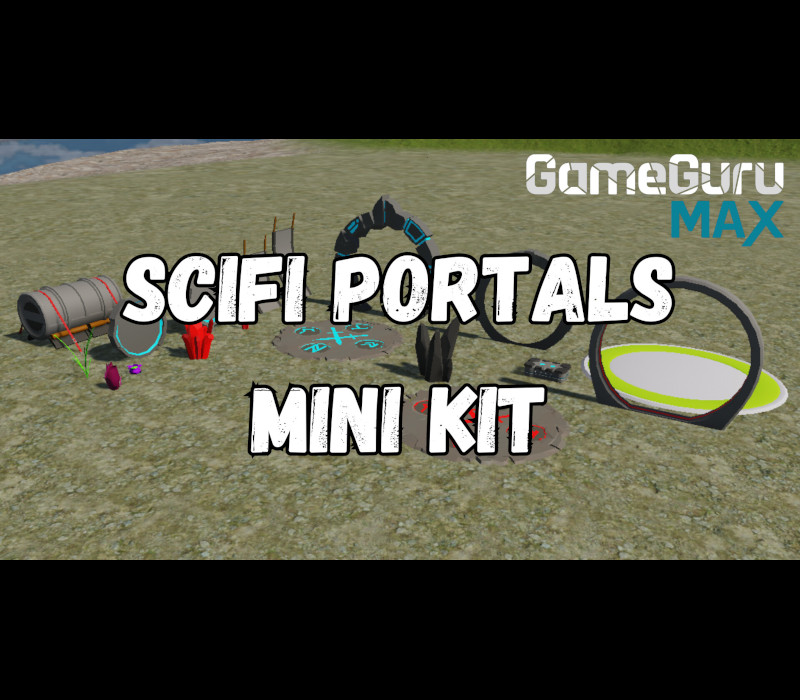 GameGuru MAX - Low Poly Mini Kit: Sci-Fi Portals DLC Steam Ключ