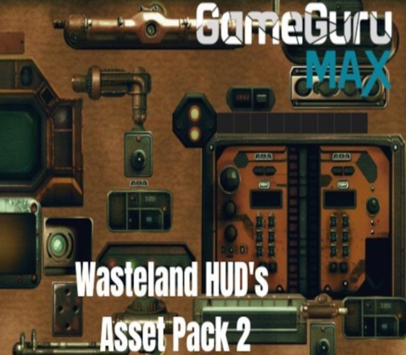 GameGuru MAX Wasteland Asset Pack - HUD's Volume 2 DLC PC Steam Ключ