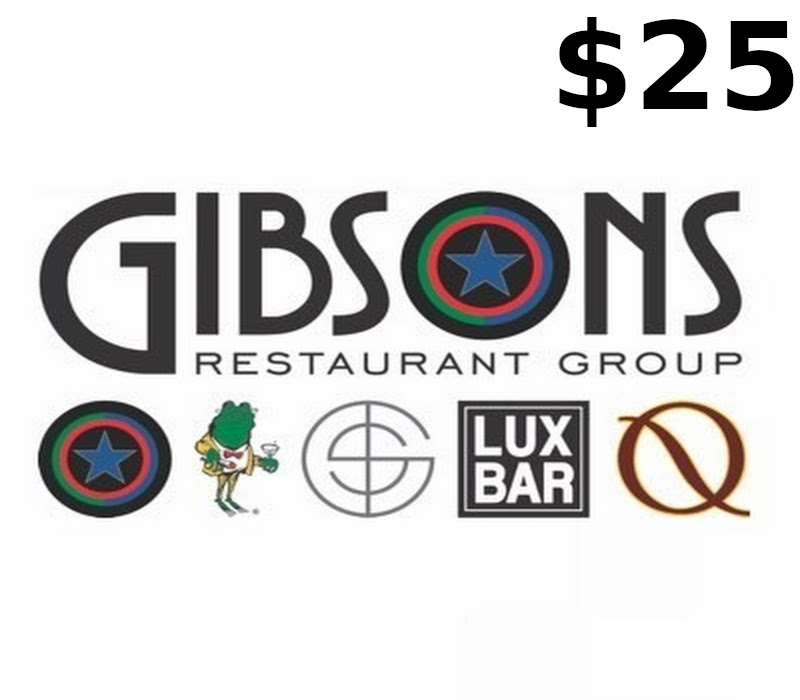 Gibsons Restaurant $25 Подарочная карта US