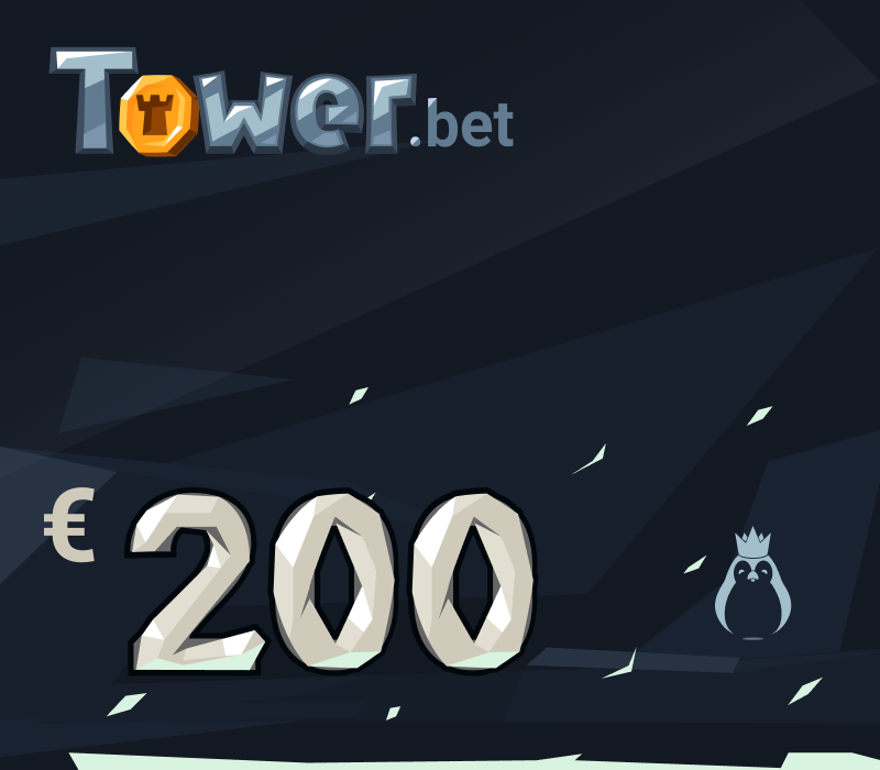 Tower.bet 200 EUR in BTC Подарочная карта
