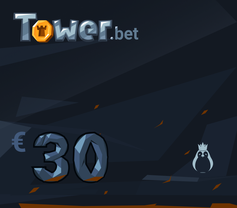 Tower.bet 30 EUR in BTC Подарочная карта