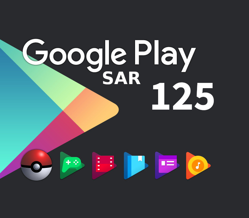 Google Play SAR 125 Подарочная карта SA