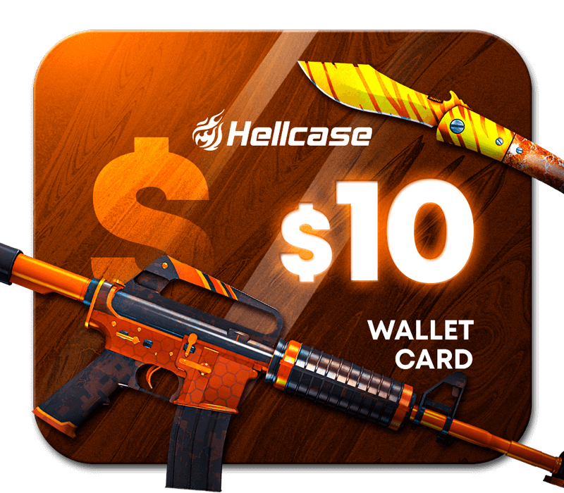 Hellcase.com 10 USD Wallet Card Code