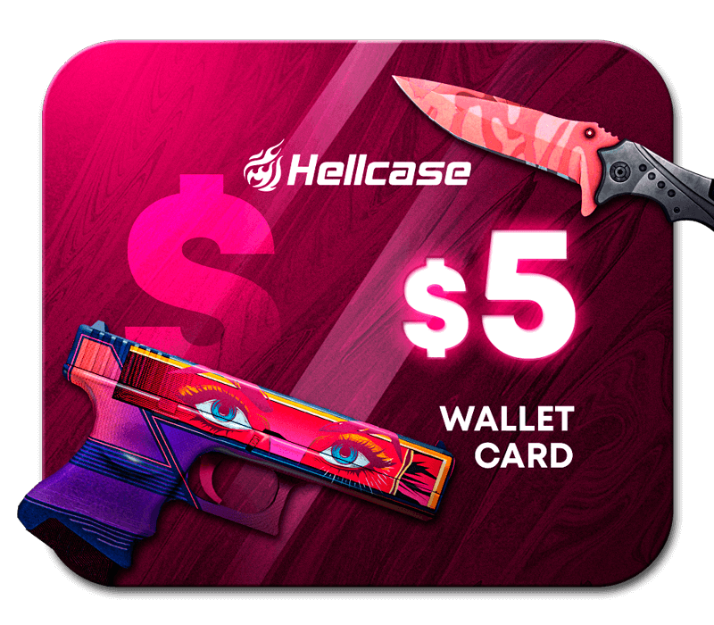 Hellcase.com 5 USD Карта пополнения Code
