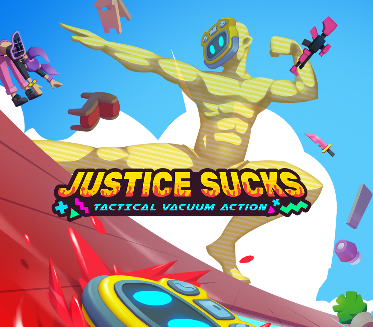 JUSTICE SUCKS: Tactical Vacuum Action PC Steam Ключ