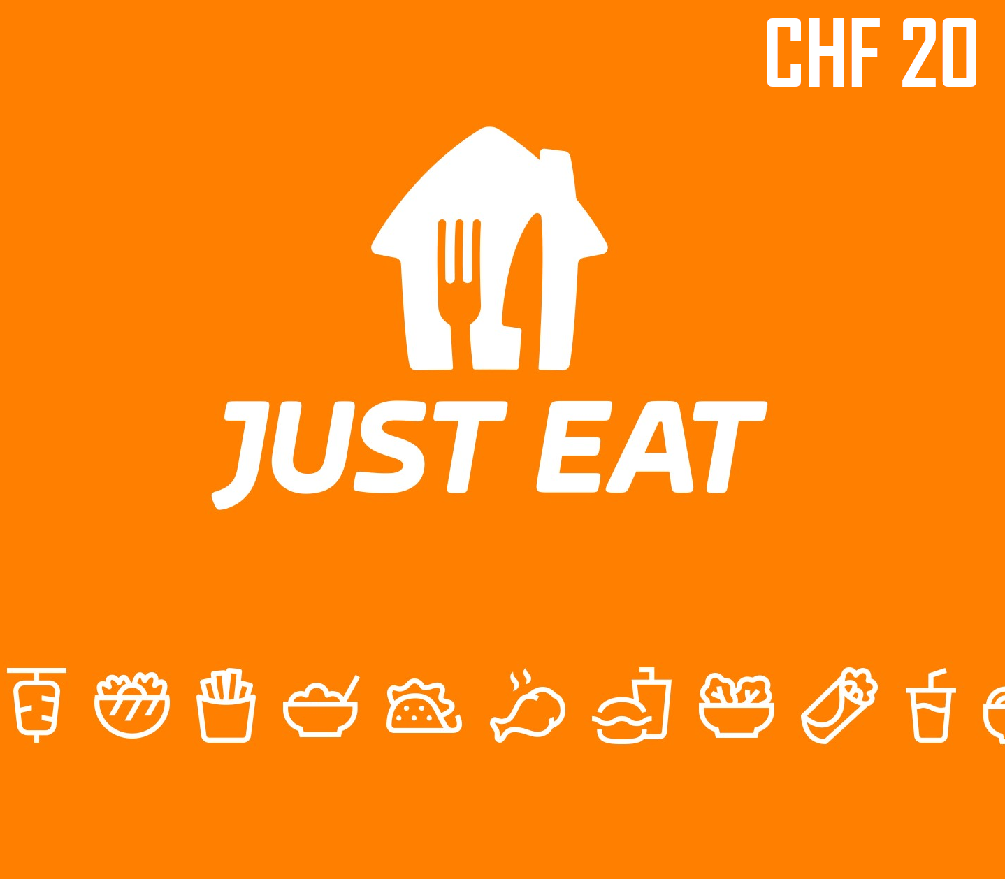 Just Eat 20 CHF Подарочная карта CH