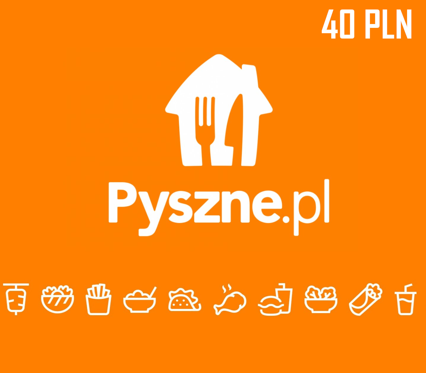 Pyszne.pl 40 PLN Подарочная карта PL
