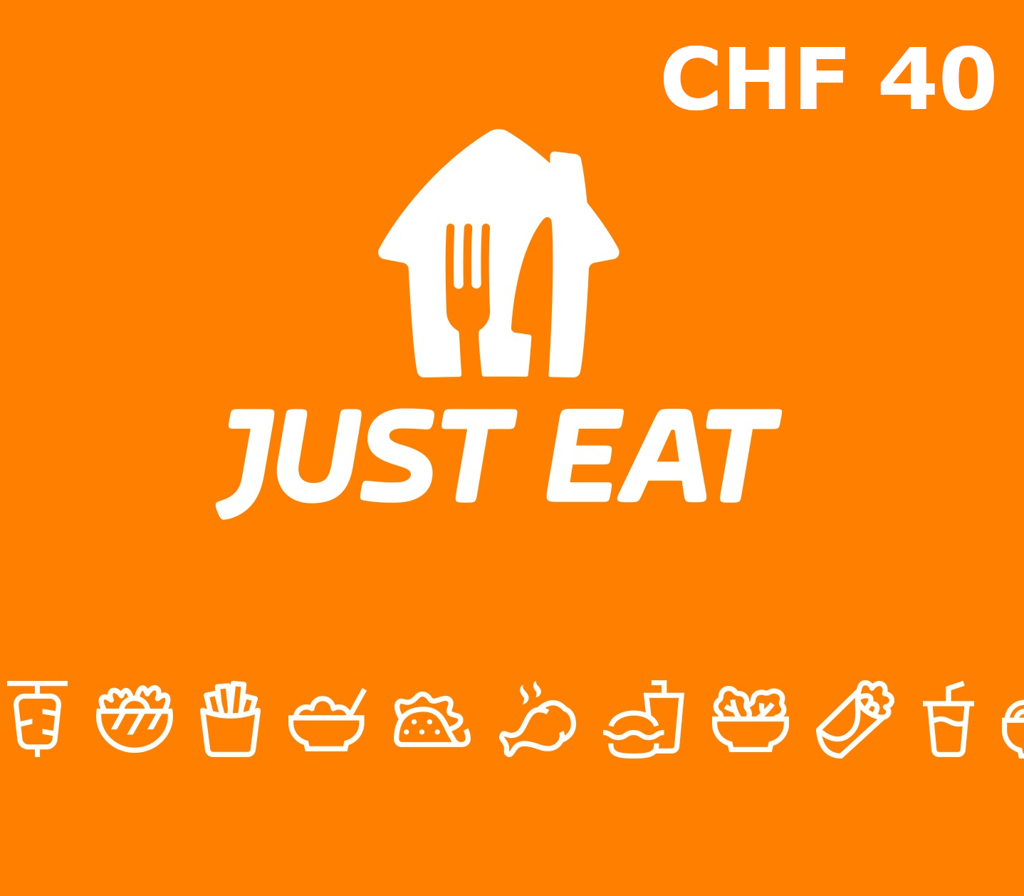 Just Eat 40 CHF Подарочная карта CH