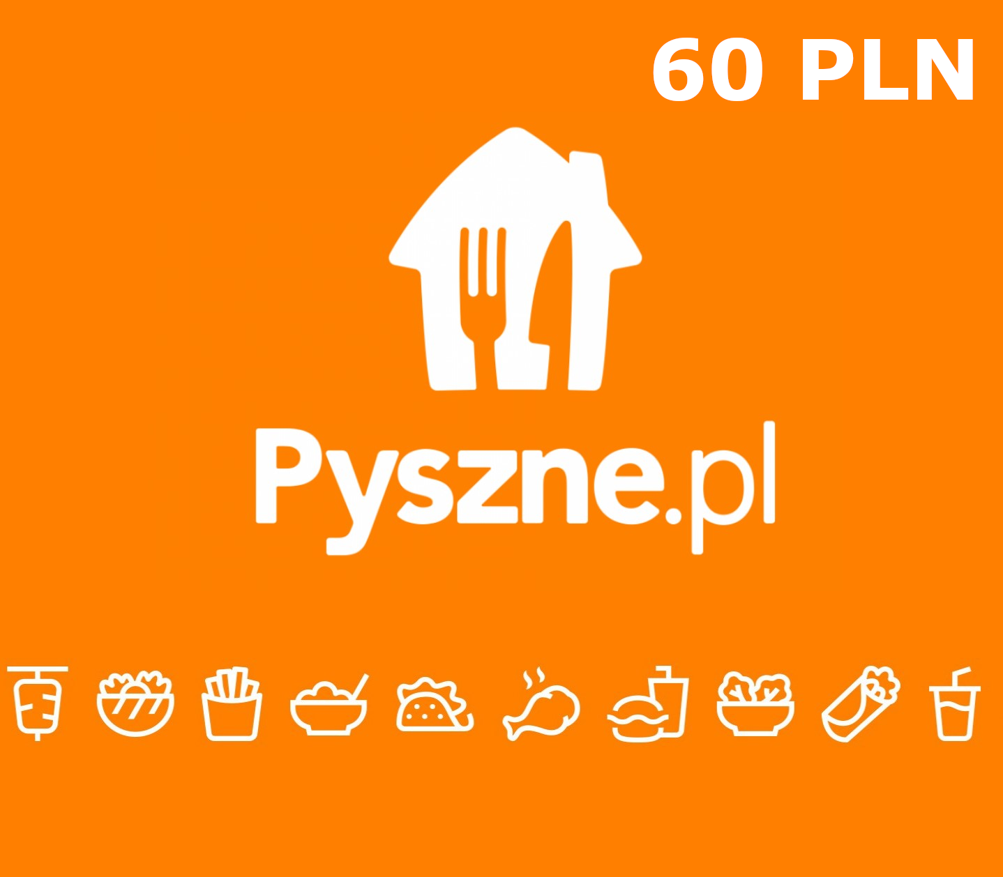 Pyszne.pl 60 PLN Подарочная карта PL