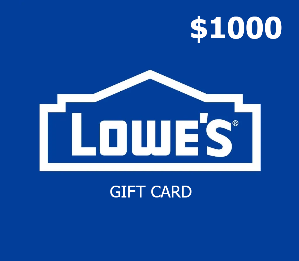 Lowe's $1000 Подарочная карта US