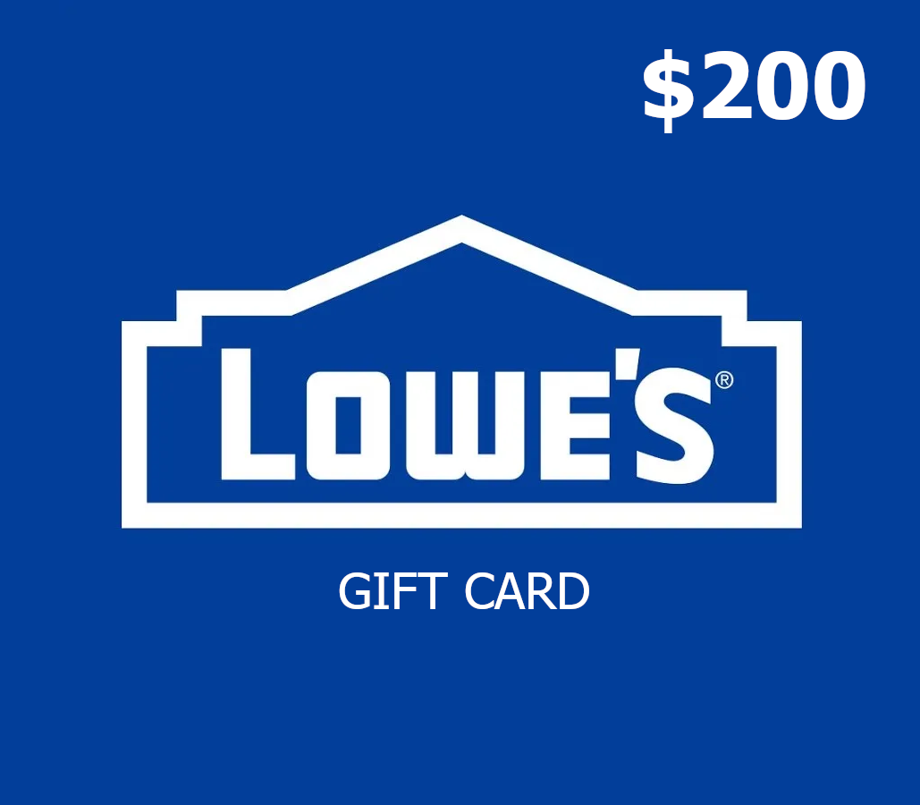 Lowe's $200 Подарочная карта US
