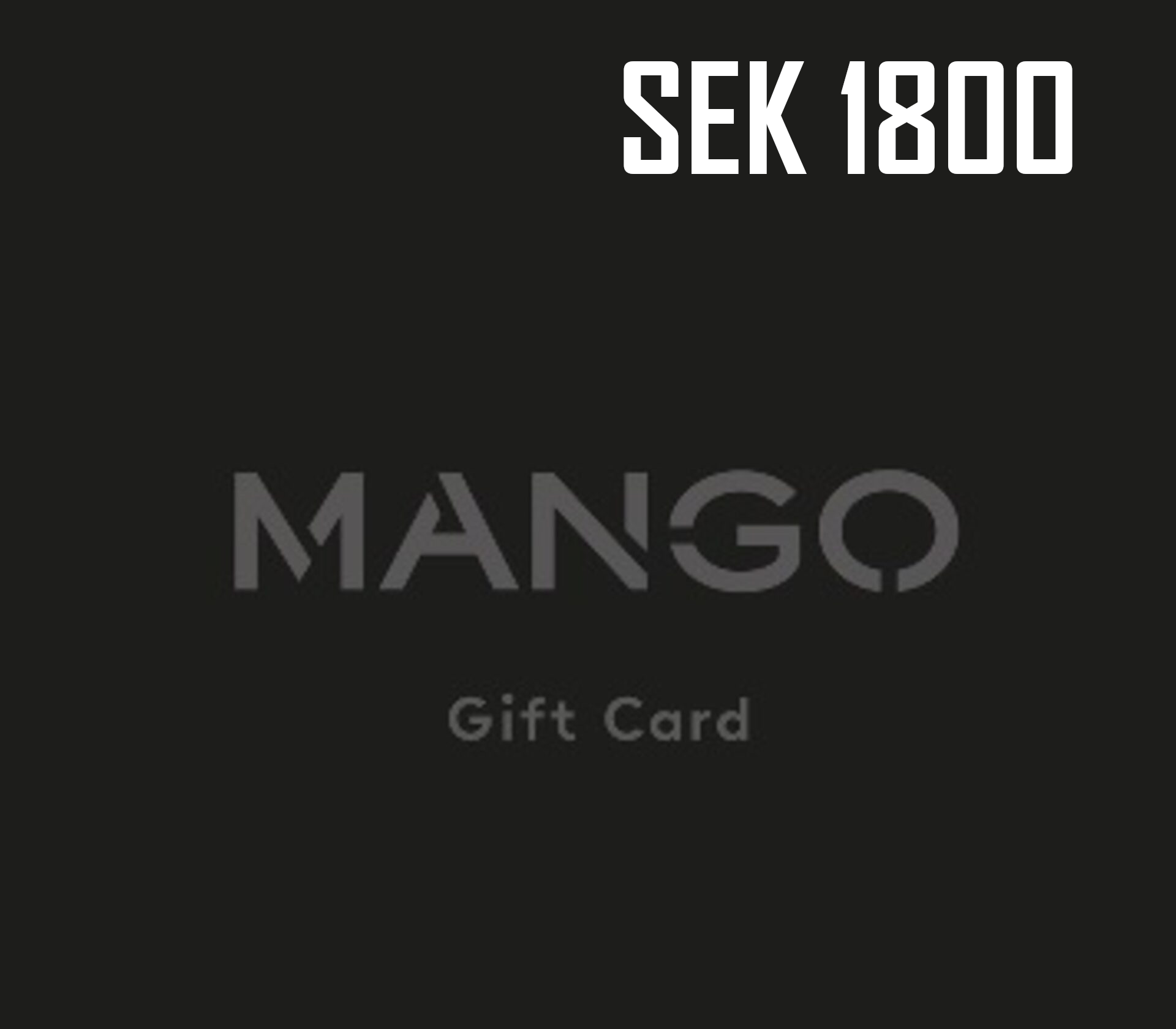 Mango 1800 SEK Подарочная карта SE