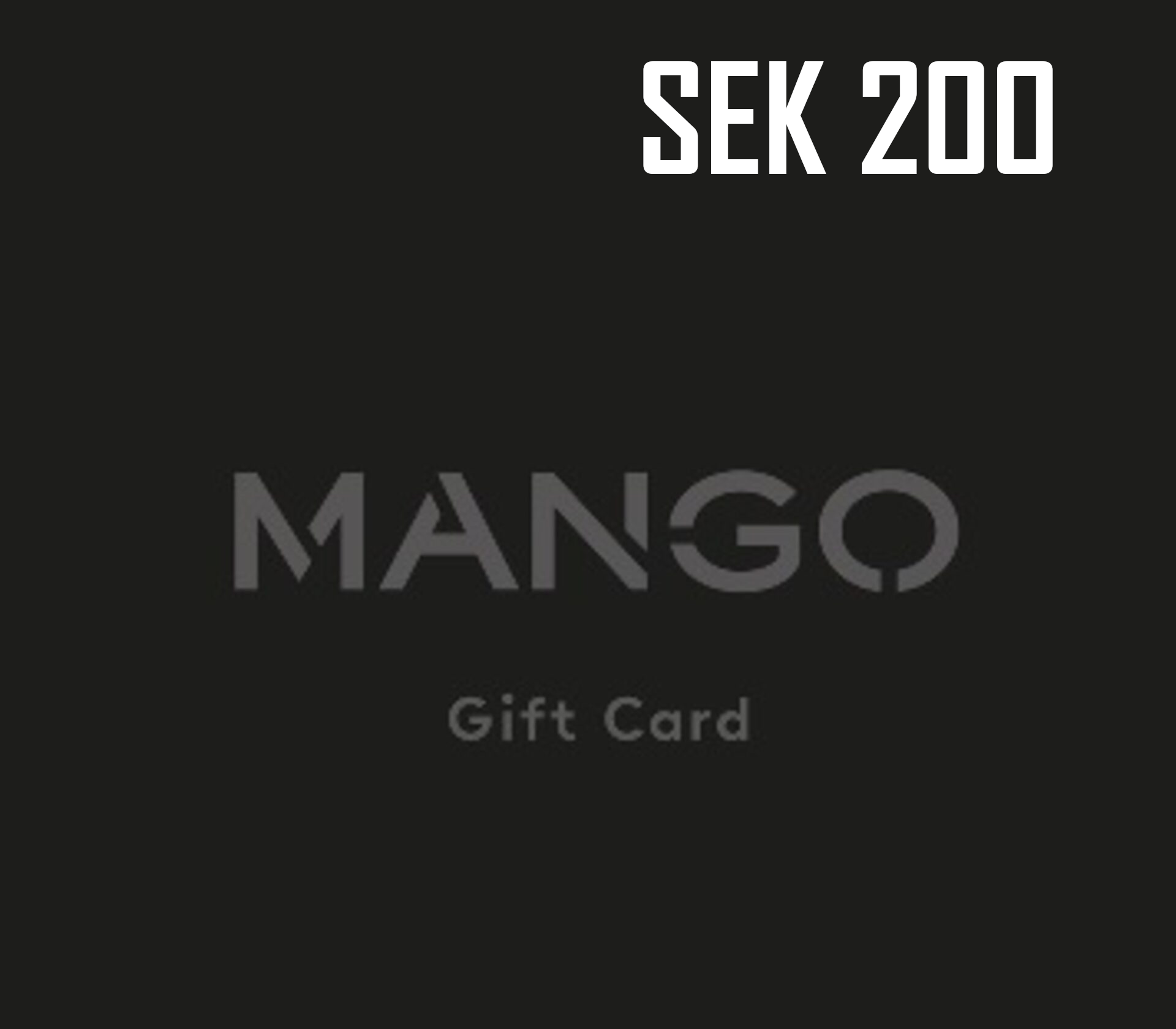 Mango 200 SEK Подарочная карта SE