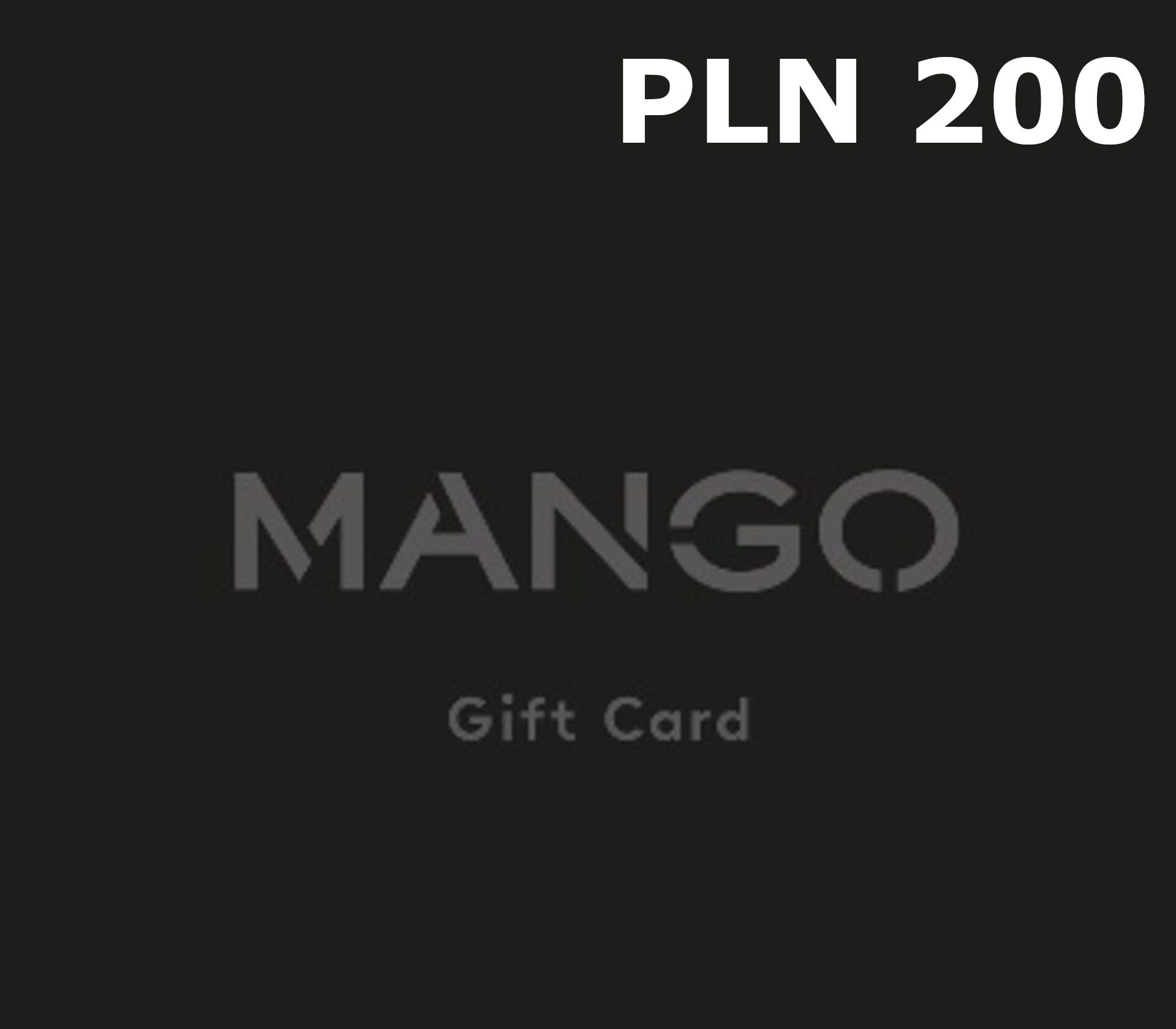 Mango 200 PLN Подарочная карта PL