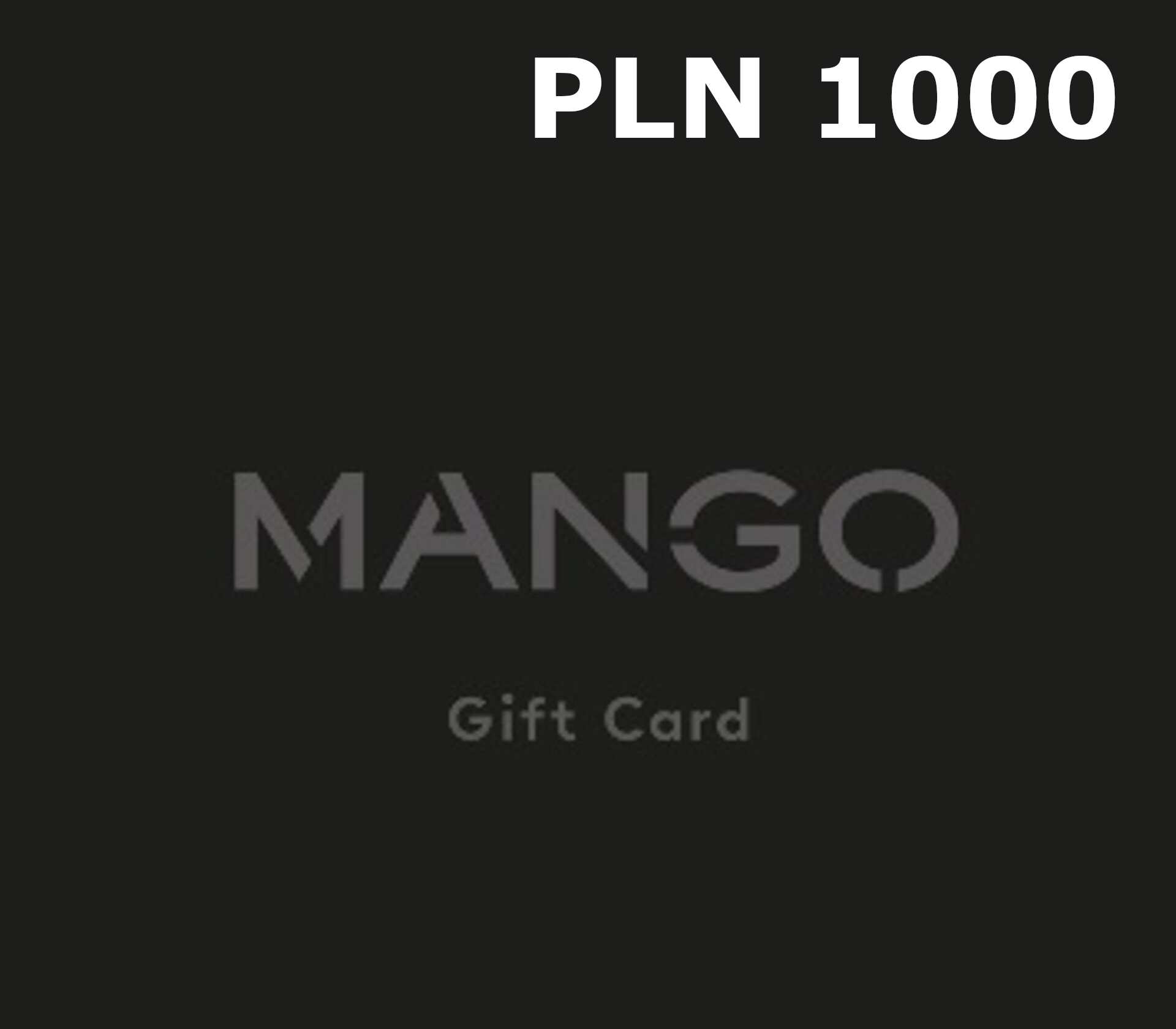 Mango 1000 PLN Подарочная карта PL