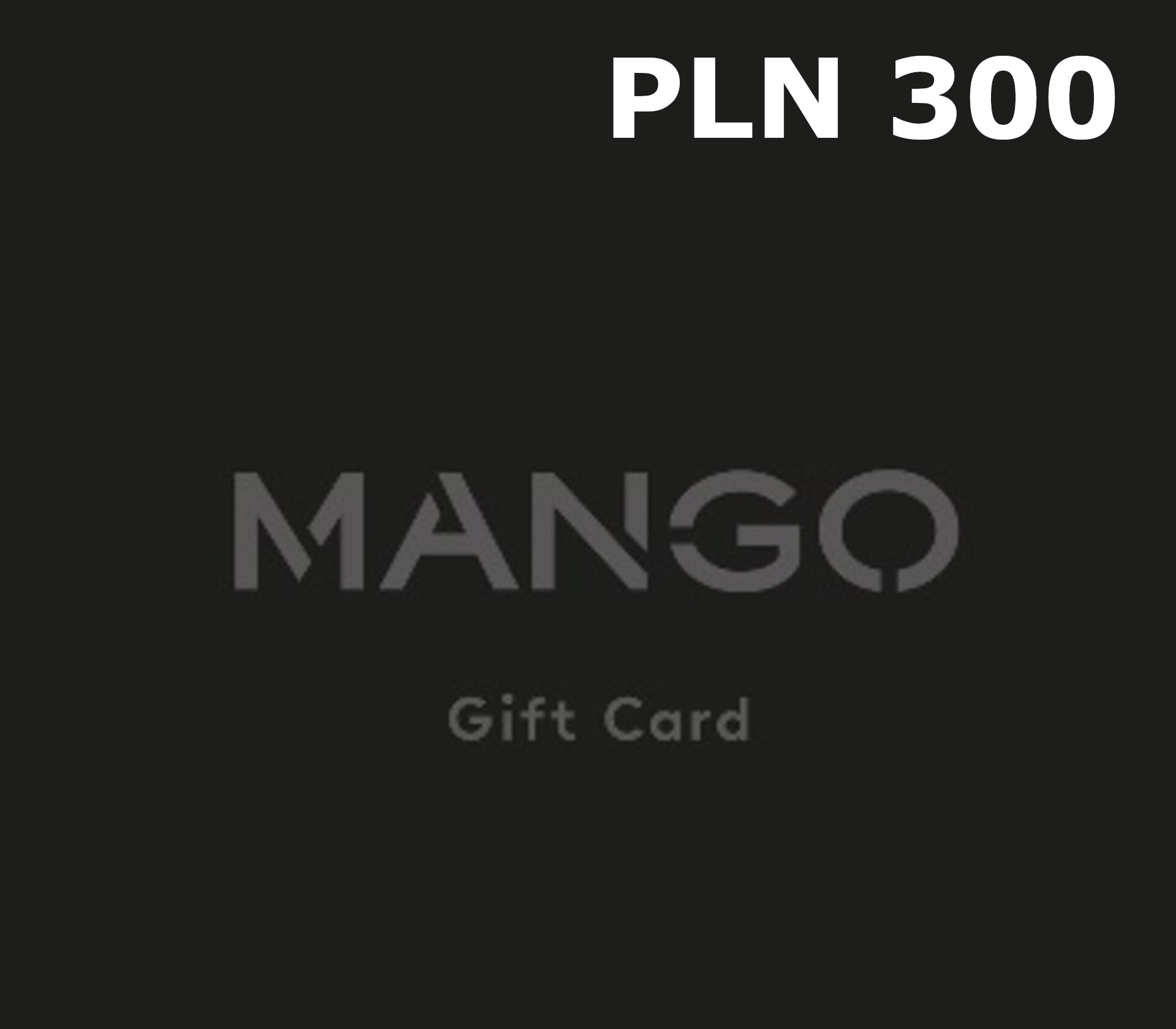 Mango 300 PLN Подарочная карта PL