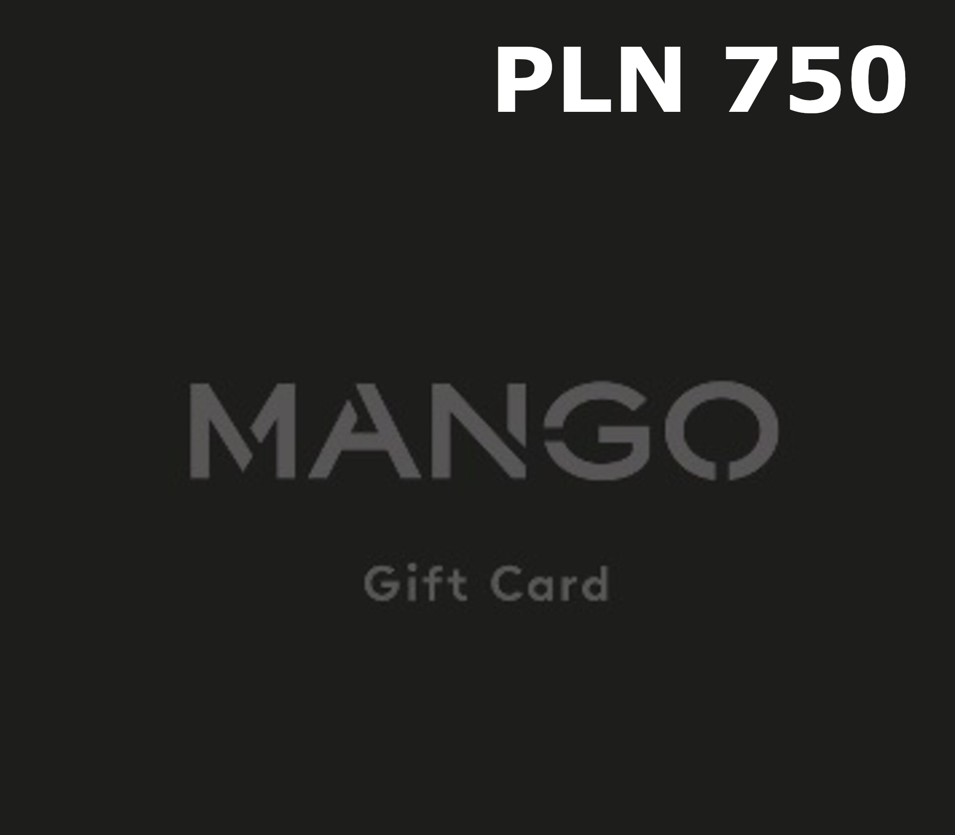 Mango 750 PLN Подарочная карта PL