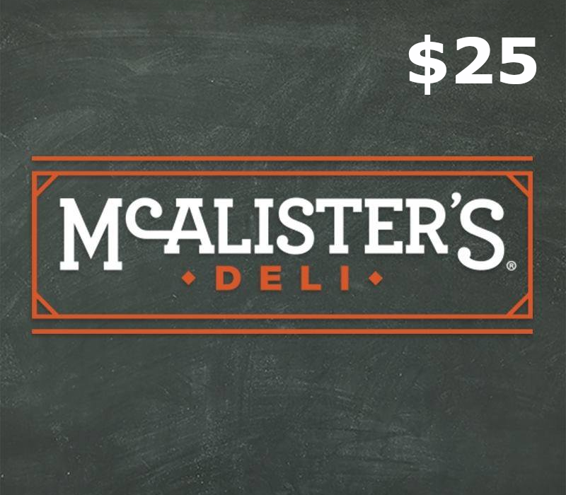 McAlisters $25 Подарочная карта US