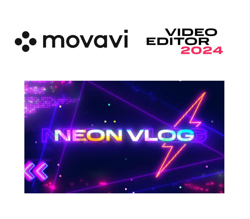 Movavi Video Editor 2024 - Neon Vlog Pack DLC Steam Ключ
