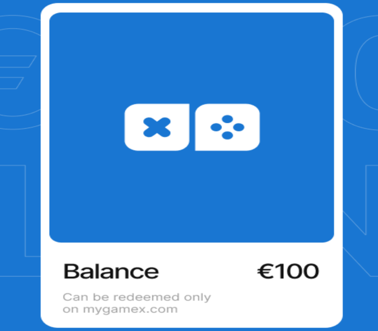 MyGameX €100 Balance Подарочная карта