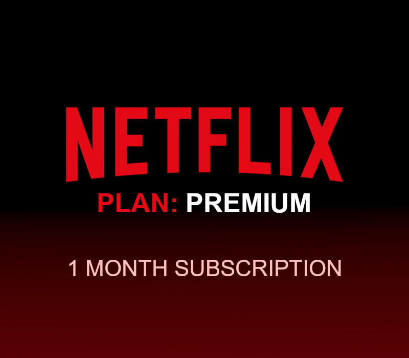 Netflix - 1 Month Premium Plan Subscription Аккаунт