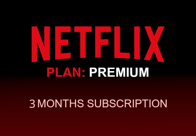 Netflix - 3 Months Premium Plan