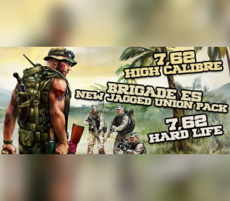 7,62 High Calibre + 7,62 Hard Life + Brigade E5: New Jagged Union Pack PC Steam Ключ