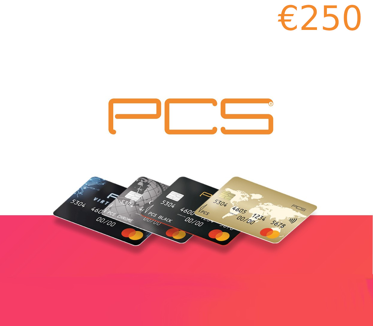 PCS Mastercard Recharge EUR 250 EU