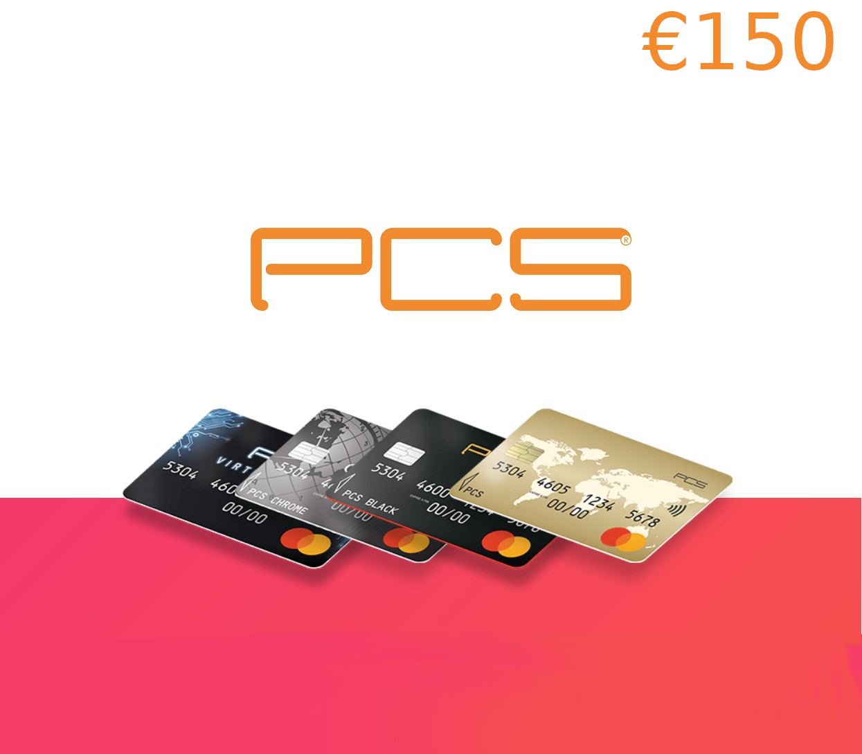 PCS Mastercard Recharge EUR 150 EU