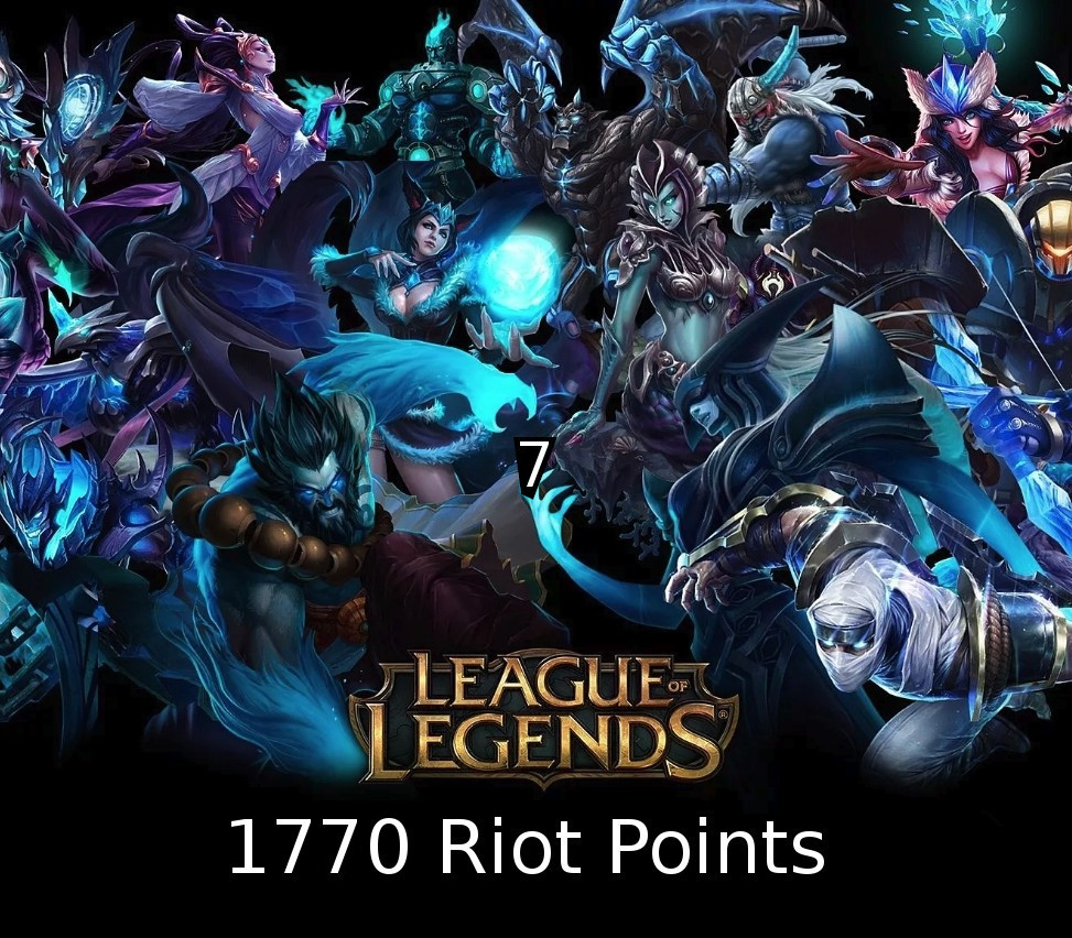 League of Legends 1770 RP Предоплаченная карта TR