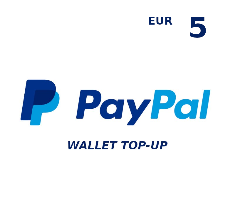 PayPal Wallet 5 EUR Top Up EU