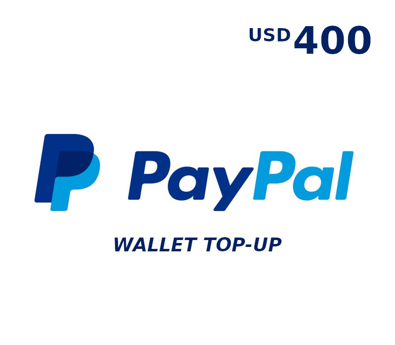 PayPal Wallet 400 USD Top Up US