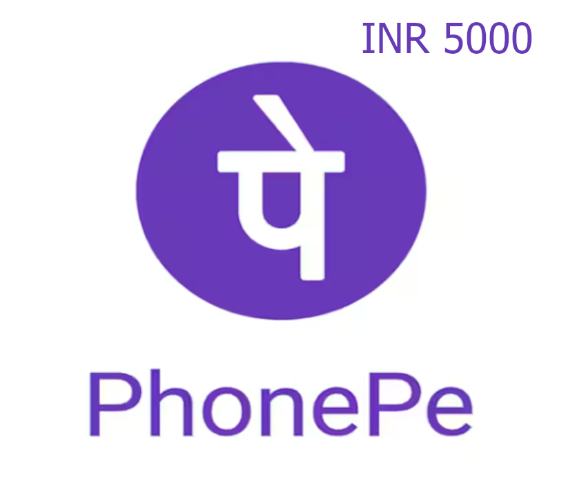PhonePe 5000 INR Подарочная карта IN