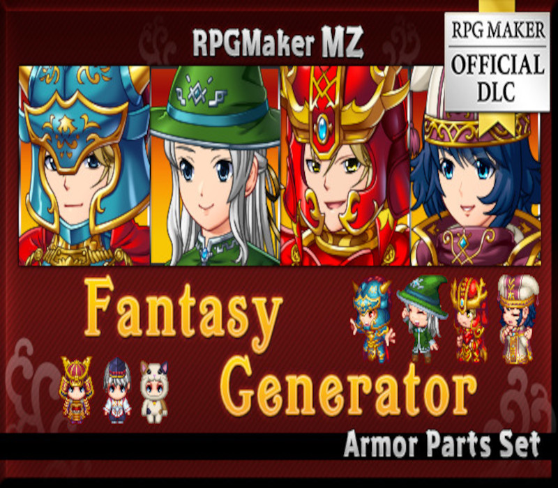 RPG MAKER MZ - Fantasy Generator - Armor Parts Set DLC PC Steam Ключ