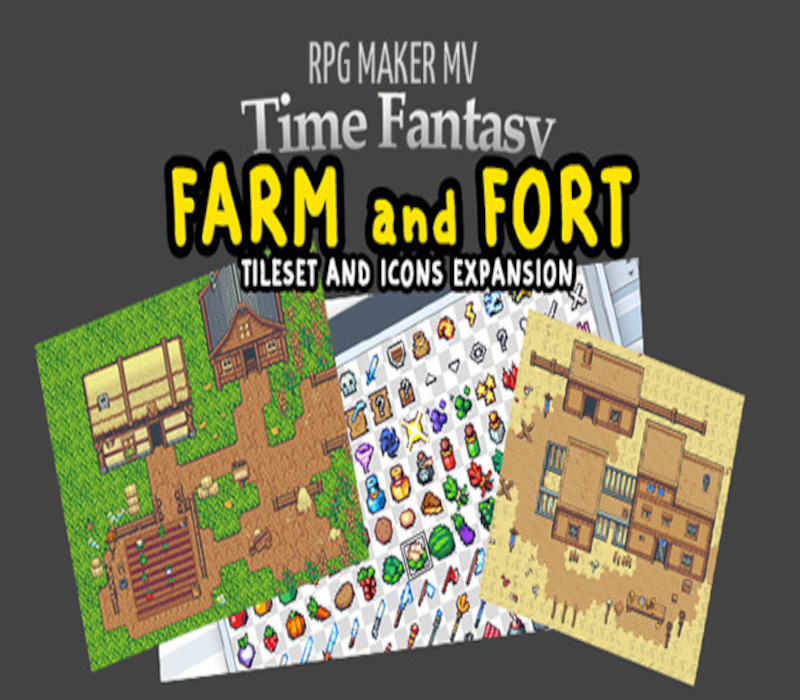 RPG Maker MV - Time Fantasy: Farm and Fort DLC EN Language Only EU Steam Ключ
