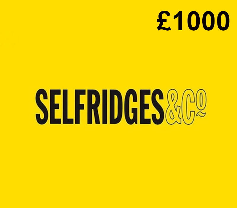 Selfridges £1000 Подарочная карта UK