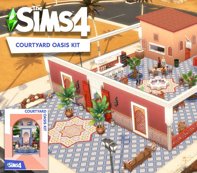 The Sims 4 - Courtyard Oasis Kit DLC PC EA App Ключ