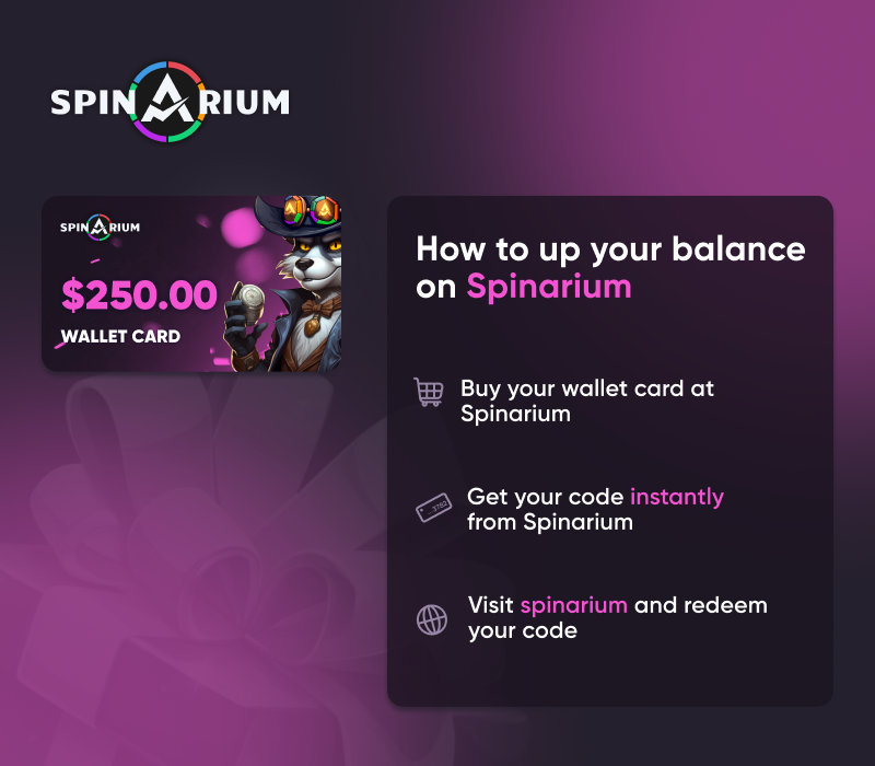 Spinarium.com $250 Карта пополнения Code