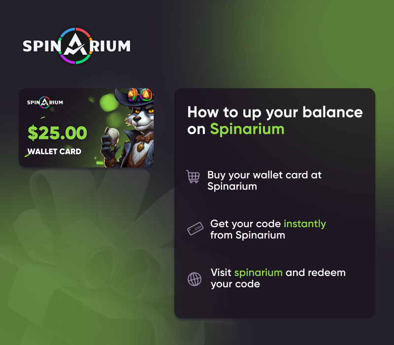 Spinarium.com $25 Карта пополнения Code