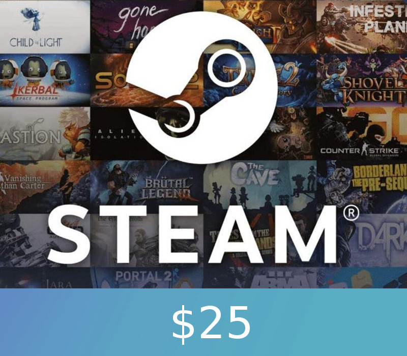 Steam Карта пополнения $25 TR Код активации