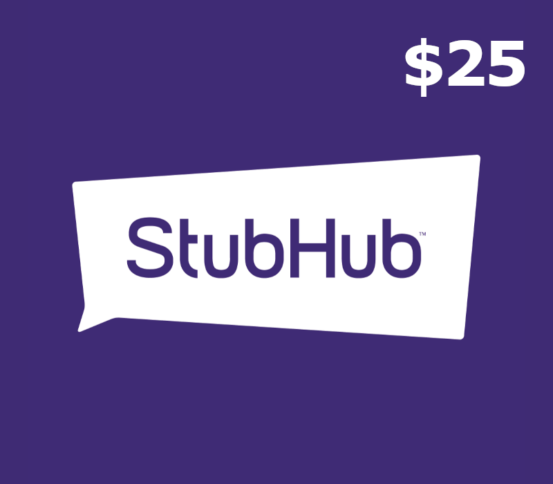 StubHub $25 Подарочная карта US