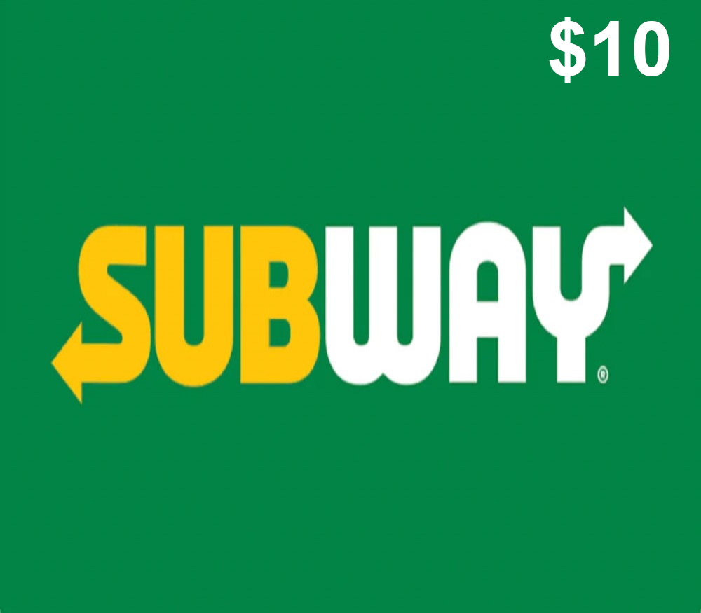 Subway $10 Подарочная карта US