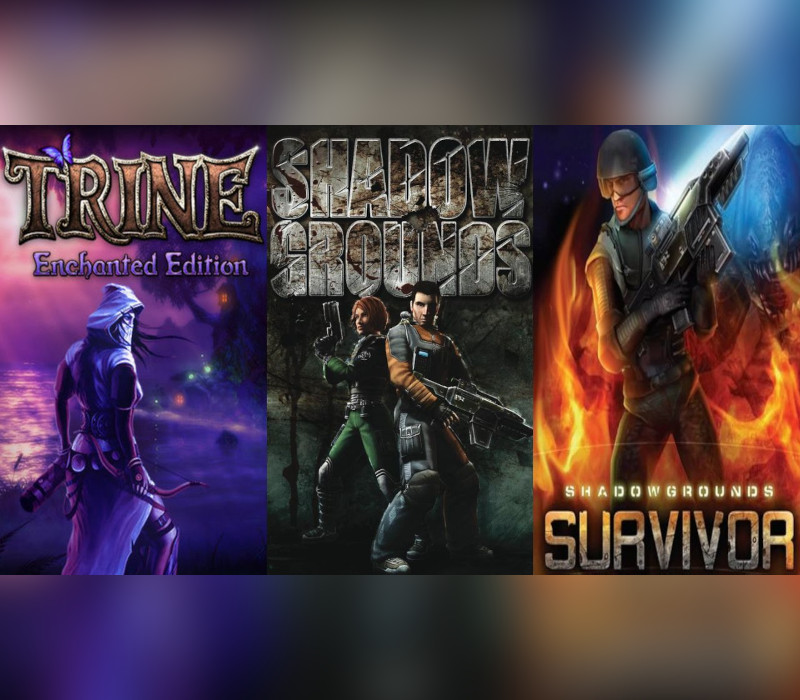Trine Enchanted издание + Shadowgrounds + Shadowgrounds Survivor PC Steam Подарок