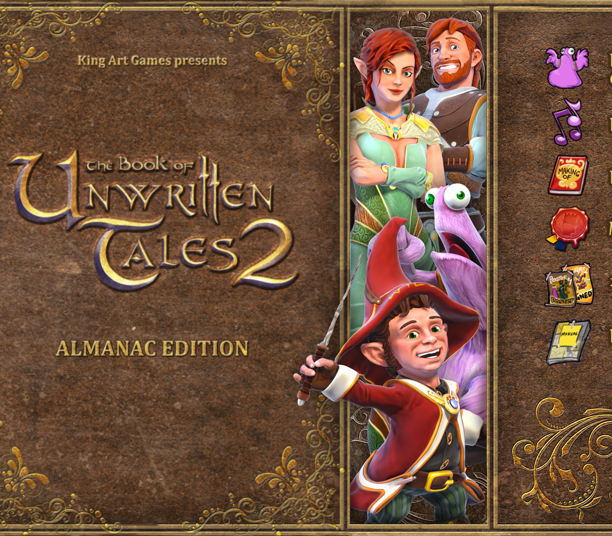 The Book of Unwritten Tales 2 - Almanac издание Extras DLC Steam Ключ