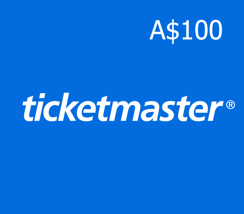 Ticketmaster A$100 Подарочная карта AU